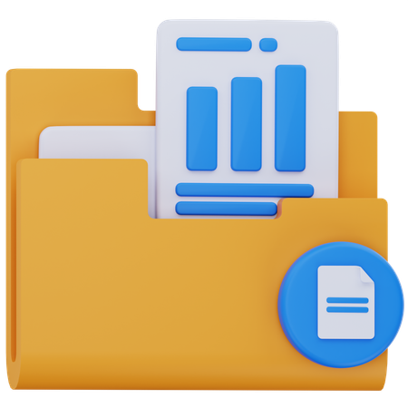 Carpeta comercial  3D Icon