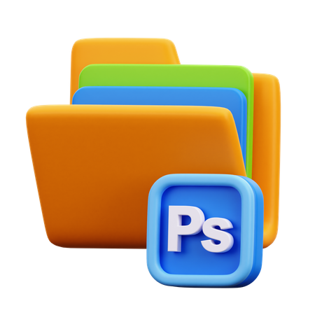 Carpeta de photoshop  3D Icon