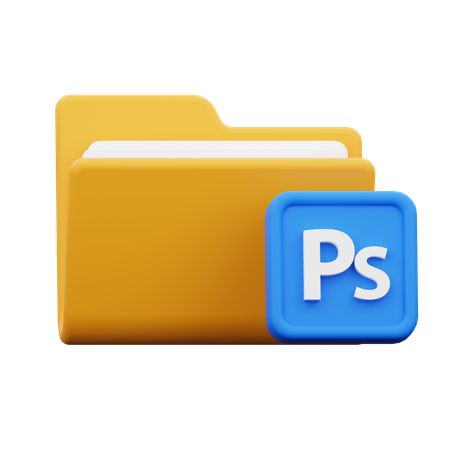 Carpeta de photoshop  3D Icon