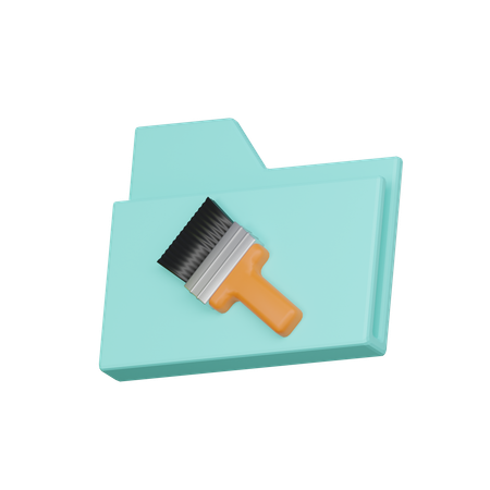 Carpeta de pintura  3D Icon