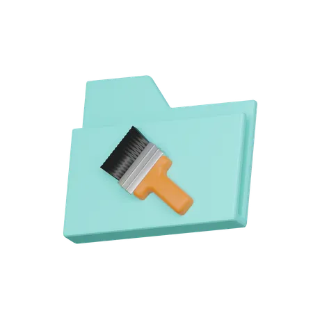 Carpeta de pintura  3D Icon