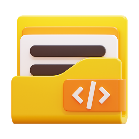 Carpeta de programación  3D Icon