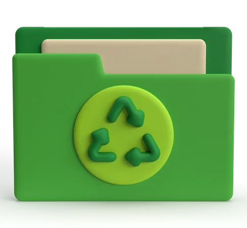 Carpeta de reciclaje  3D Icon
