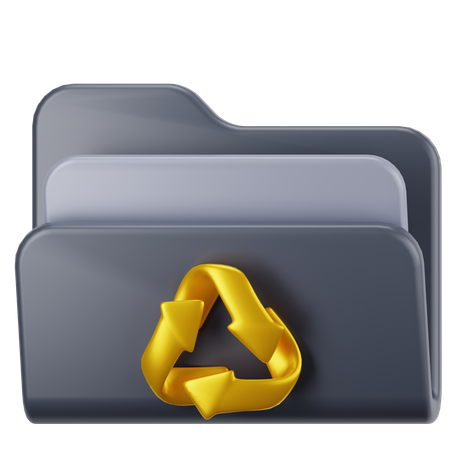 Carpeta de reciclaje  3D Icon