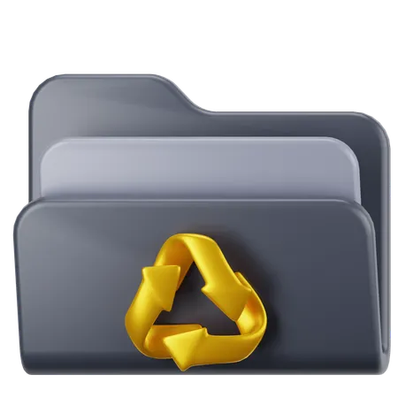 Carpeta de reciclaje  3D Icon