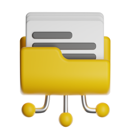 Carpeta de red  3D Icon