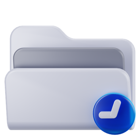Carpeta de respaldo  3D Icon