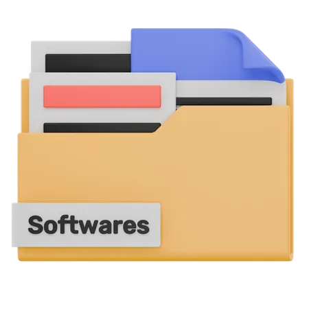 Carpeta de software  3D Icon