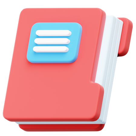 Carpeta de tareas  3D Icon