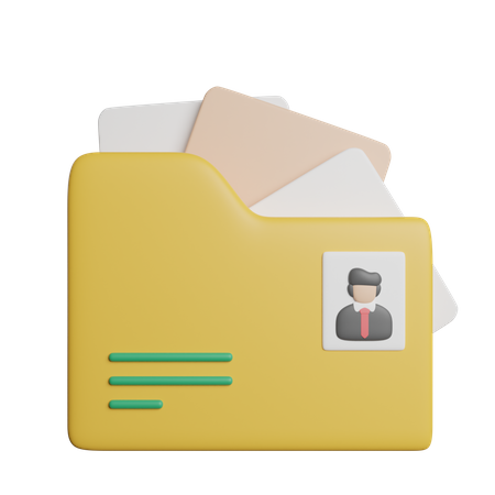 Carpeta de trabajo  3D Icon