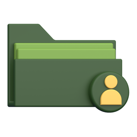 Carpeta de usuario  3D Icon