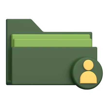 Carpeta de usuario  3D Icon