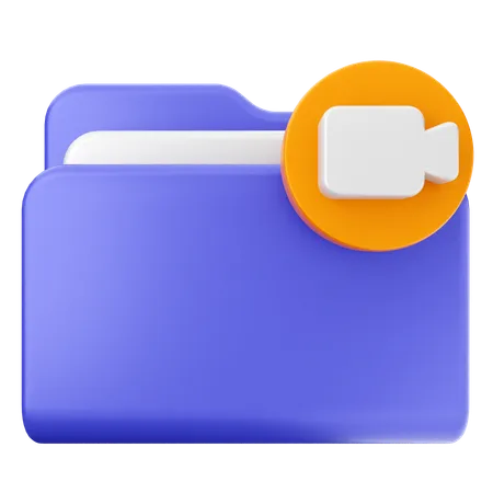 Carpeta de videos  3D Icon