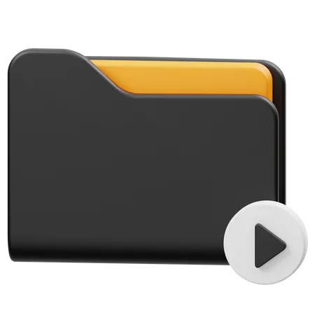 Carpeta de videos  3D Icon