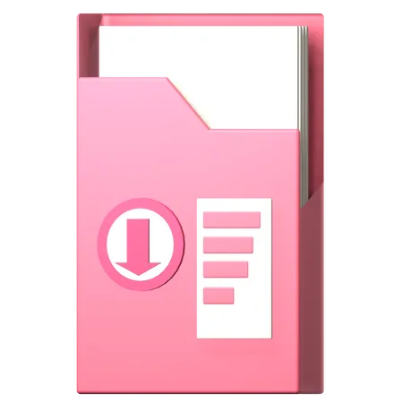 Descarga de carpeta  3D Icon