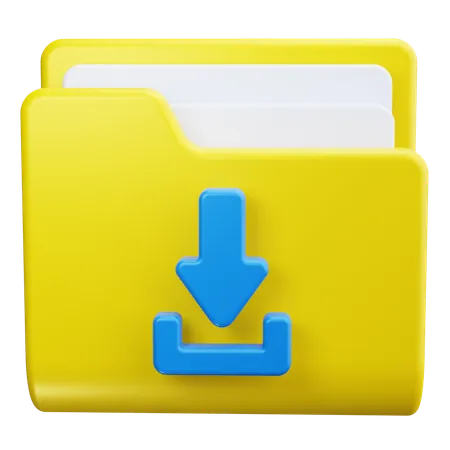 Descarga de carpeta  3D Icon