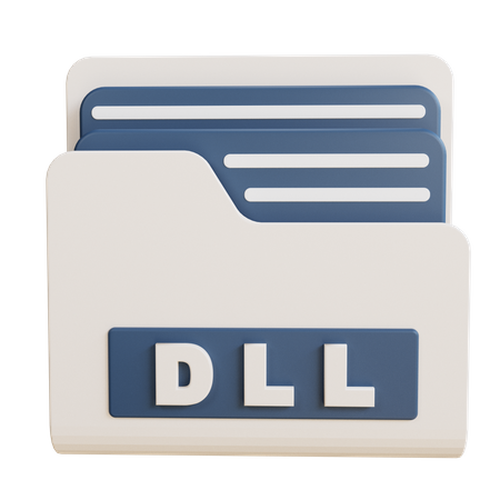 Carpeta dll  3D Icon