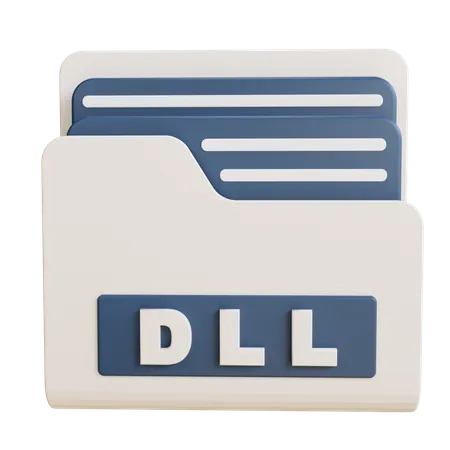 Carpeta dll  3D Icon