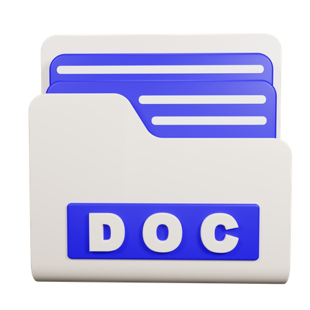 Carpeta de documentos  3D Icon