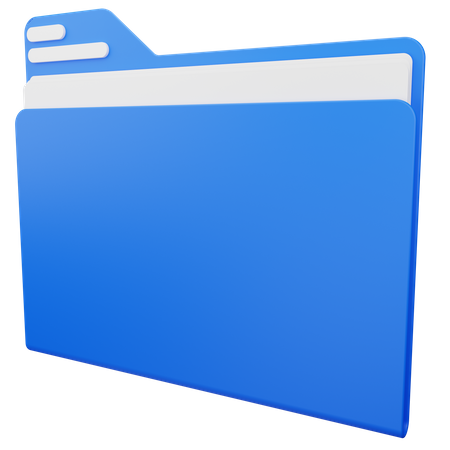 Documento de carpeta  3D Icon