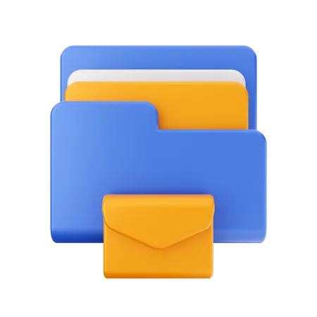 Documento de carpeta  3D Icon