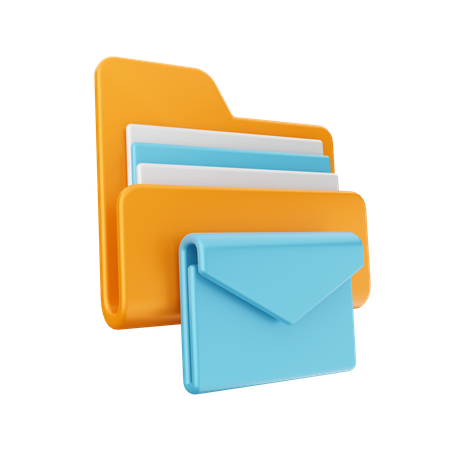 Documento de carpeta  3D Icon