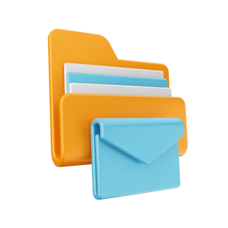 Documento de carpeta  3D Icon