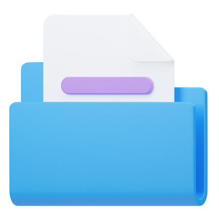 Documento  3D Icon