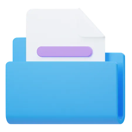 Documento  3D Icon