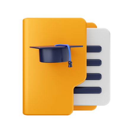 Carpeta educativa  3D Icon