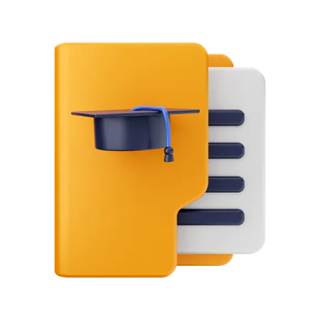 Carpeta educativa  3D Icon