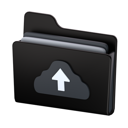 Carpeta en la nube  3D Icon