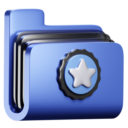 Carpeta favorita  3D Icon