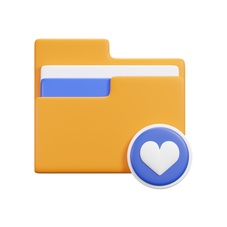 Carpeta favorita  3D Icon