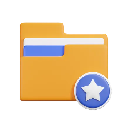 Carpeta favorita  3D Icon