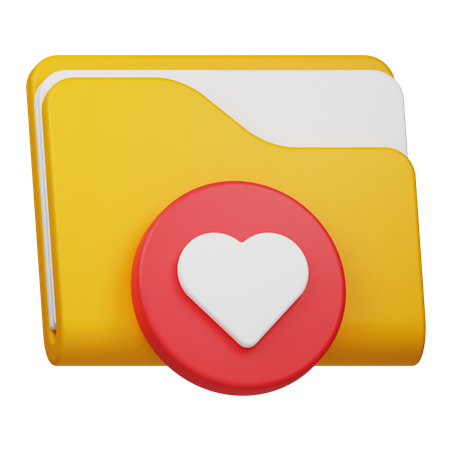 Carpeta favorita  3D Icon