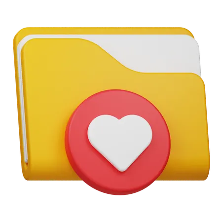 Carpeta favorita  3D Icon