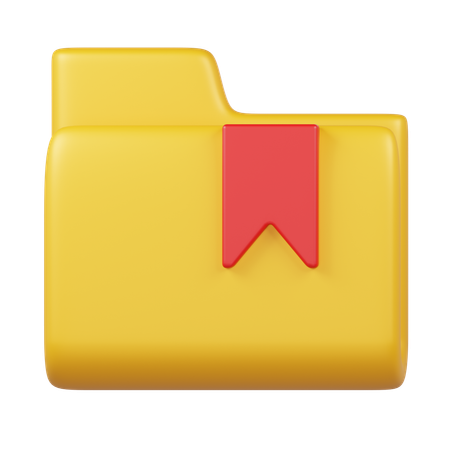 Carpeta favorita  3D Icon