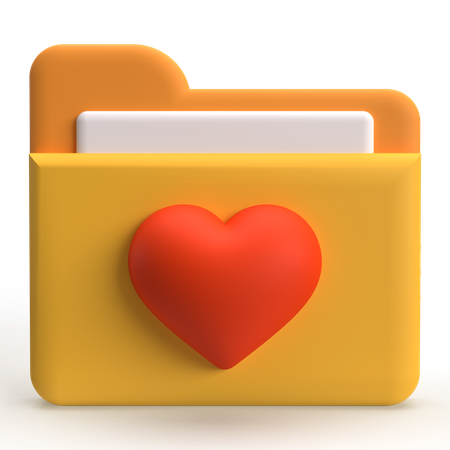 Carpeta favorita  3D Icon