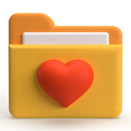 Carpeta favorita  3D Icon