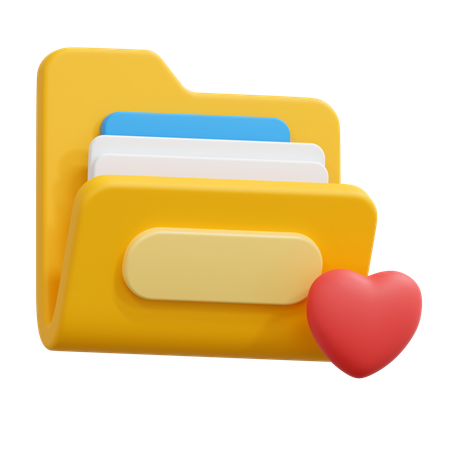 Carpeta favorita  3D Icon