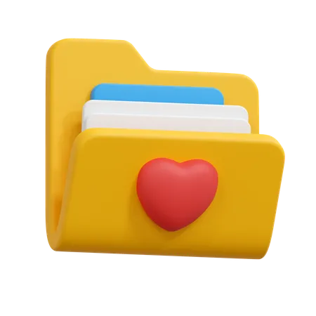 Carpeta favorita  3D Icon