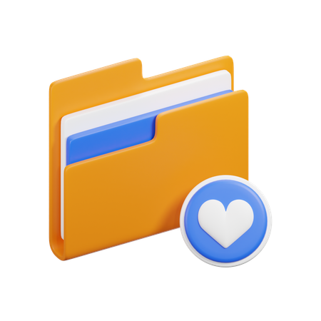 Carpeta favorita  3D Icon