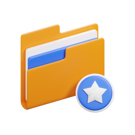 Carpeta favorita  3D Icon