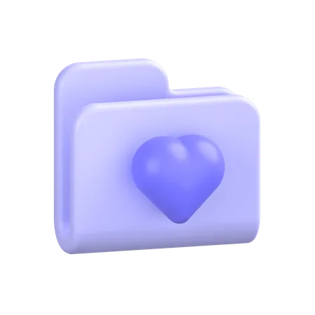 Carpeta favorita  3D Icon