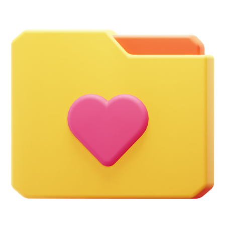 Carpeta favorita  3D Icon