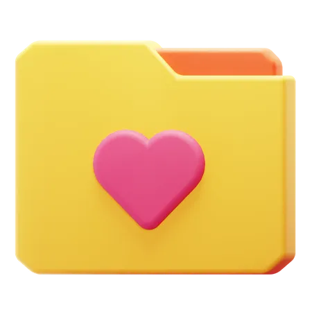 Carpeta favorita  3D Icon