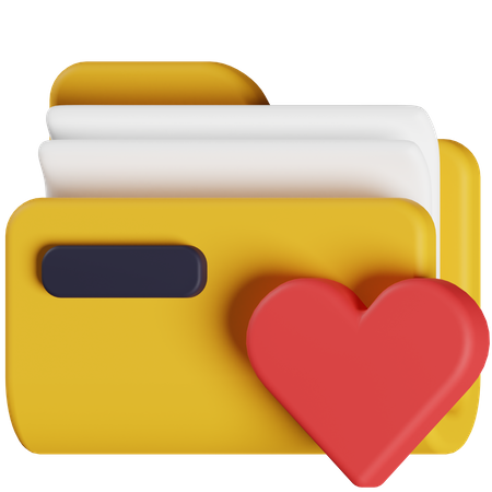 Carpeta favorita  3D Icon