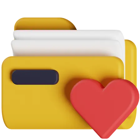 Carpeta favorita  3D Icon