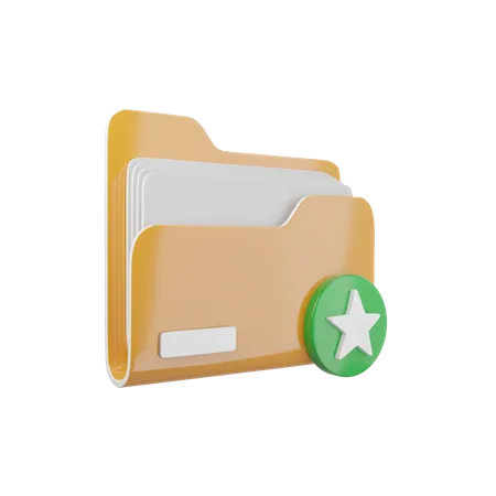 Carpeta favorita  3D Icon